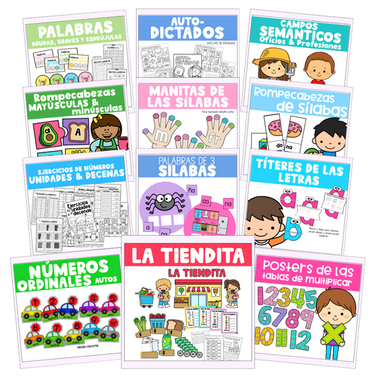 KIT IMPRIMIBLE MUNDO PEQUES